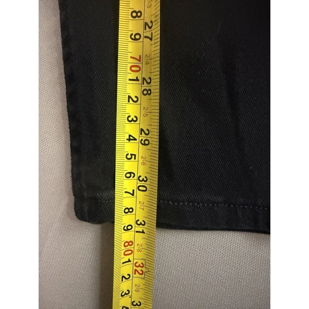 Men’s Lee Slim Fit Tapered Leg Jeans Stretch 40x32 Midnight Black